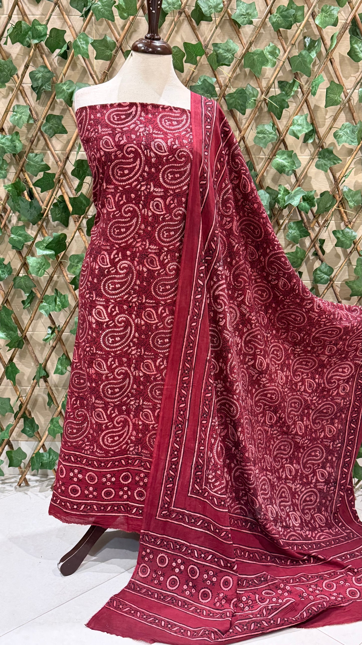 Lawn Natural Dyed shirt and dupatta