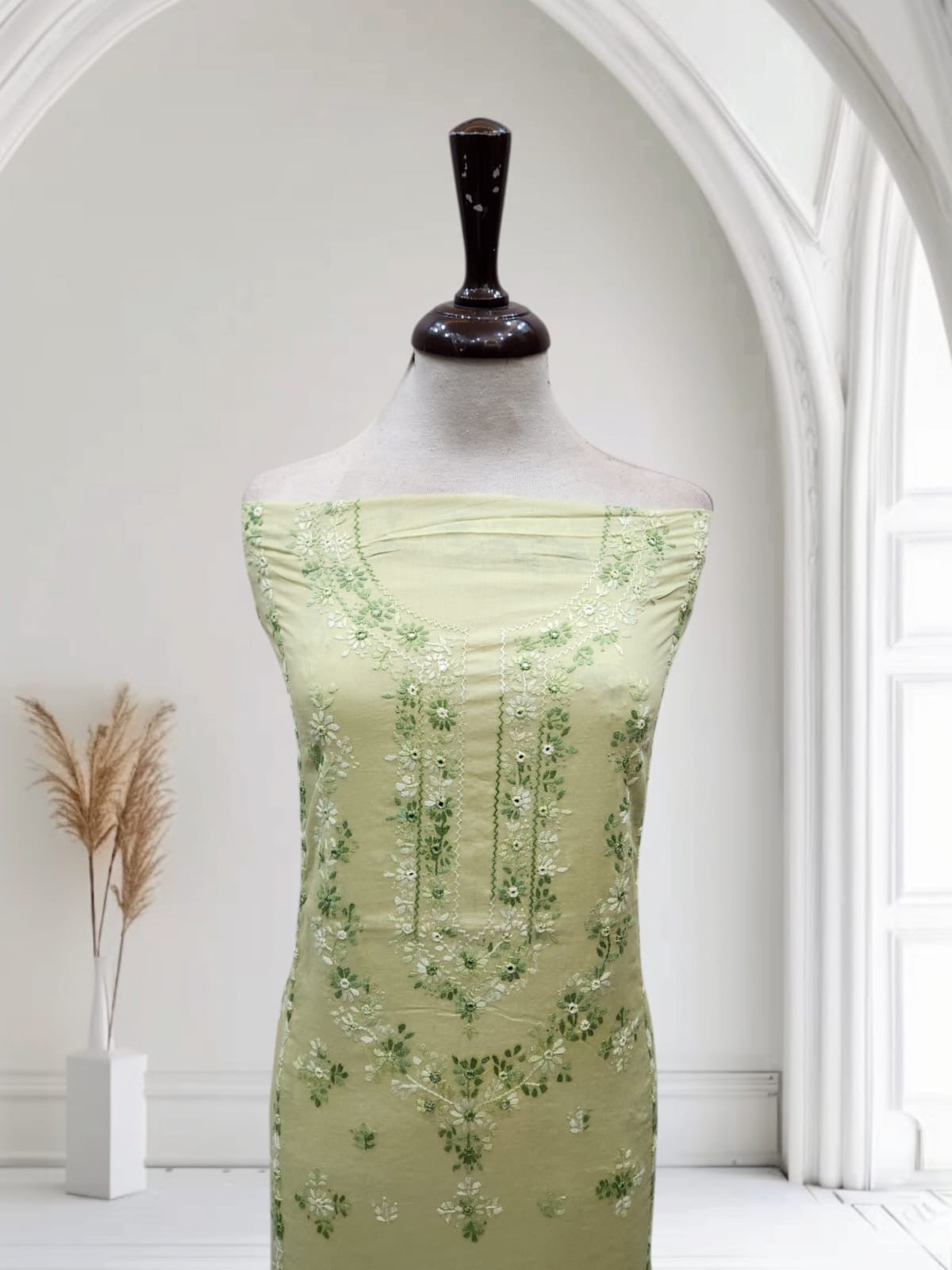 Lawn hand embroidered shirt