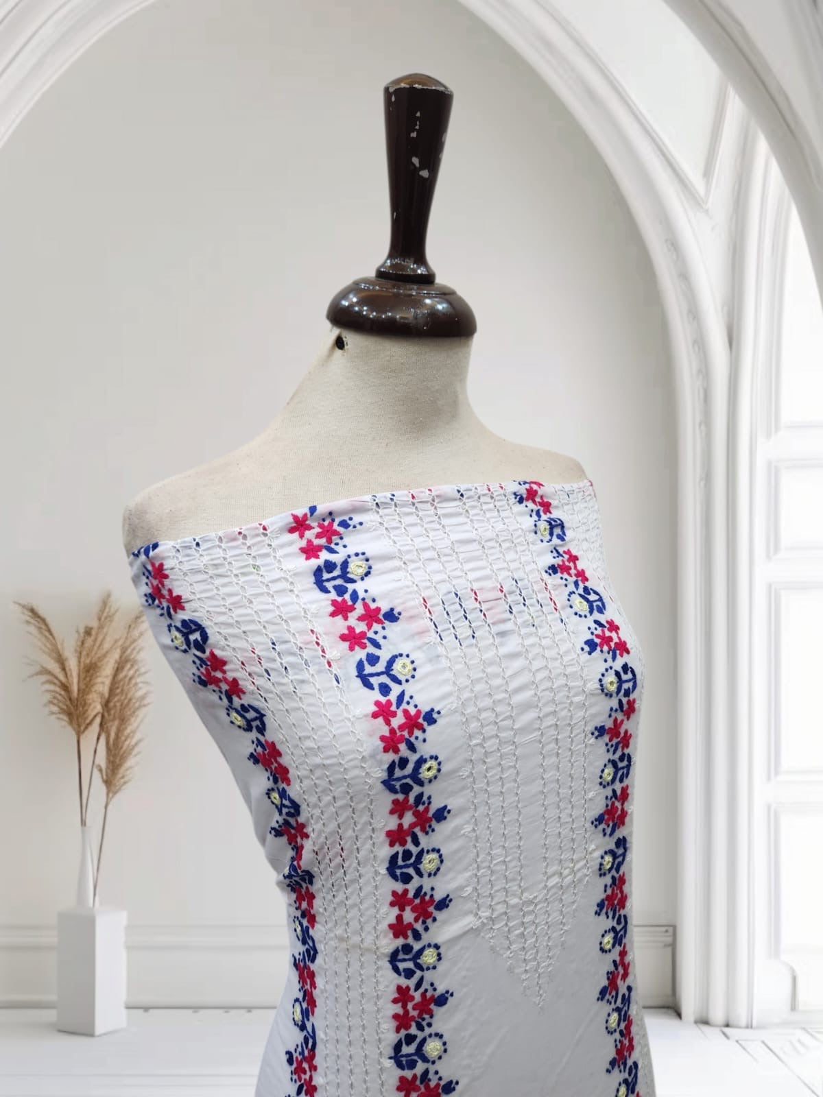 Tarkashi lawn hand embroidered shirt