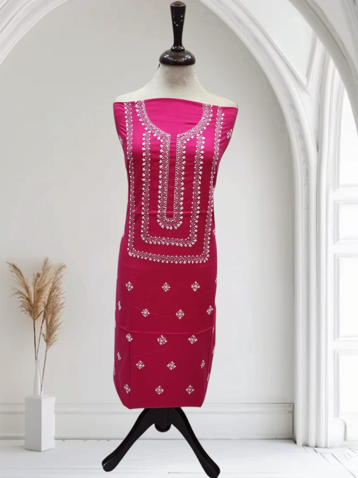 Kantha lawn hand embroidered shirt