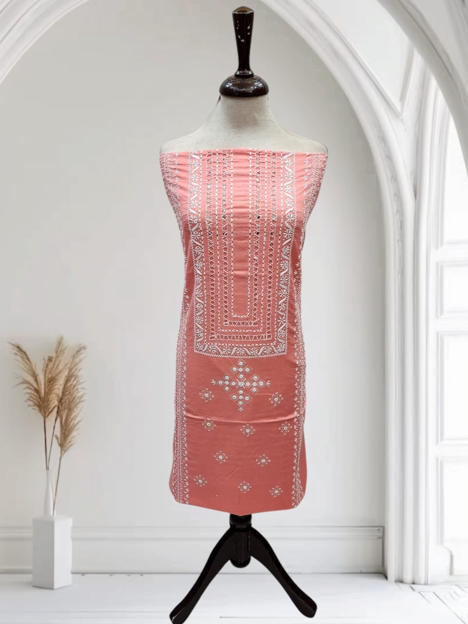 Tarkashi lawn hand embroidered shirt