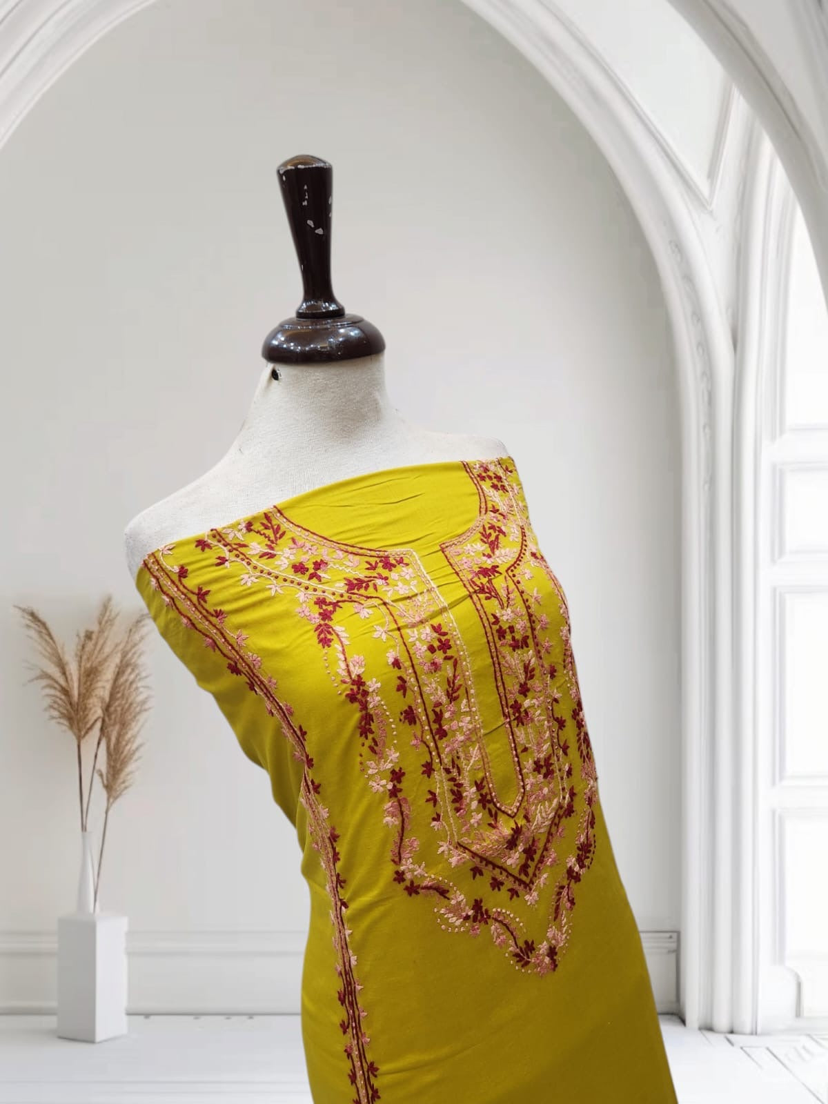 Lawn hand embroidered shirt