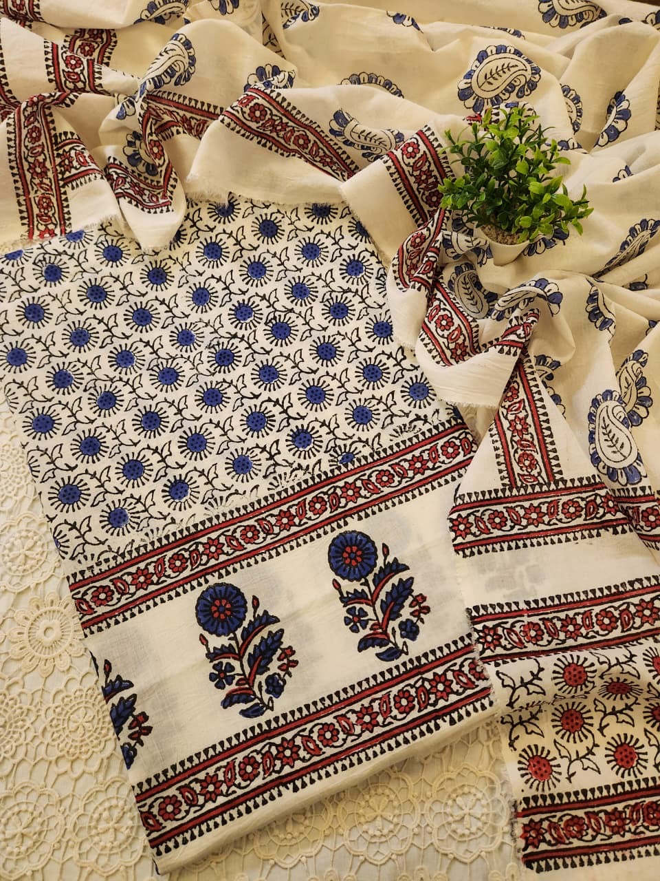 Boutique special lawn block print 2pc advance payment