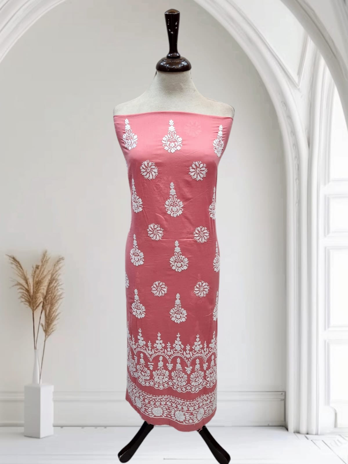 Lawn hand embroidered shirt