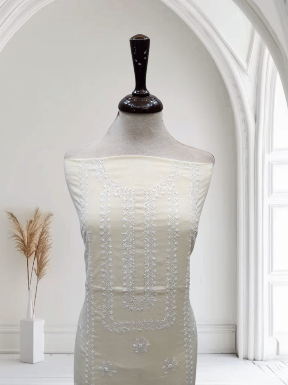Kantha lawn hand embroidered shirt