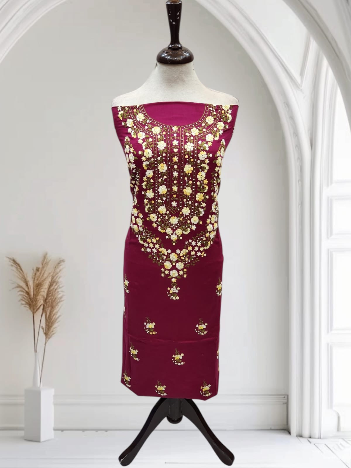 Premium Embroidered lawn handmade shirt