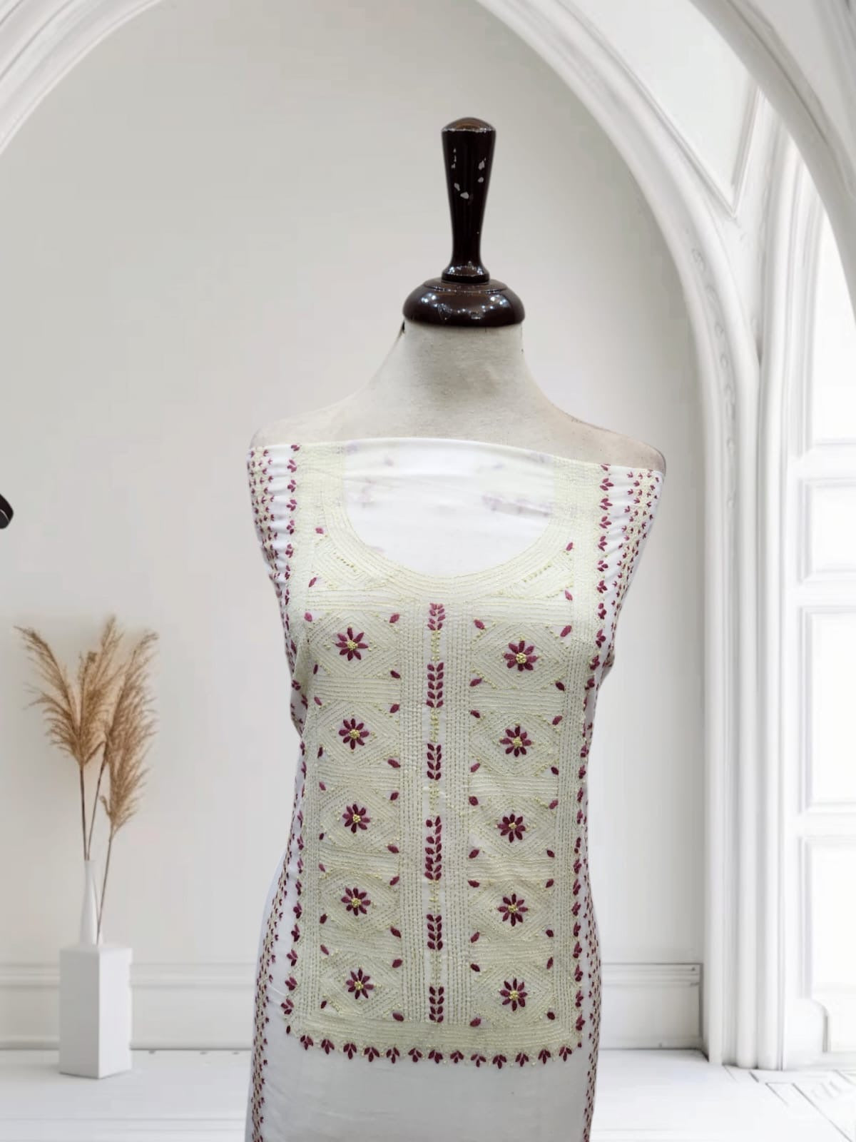 Kaccha tanka lawn shirt