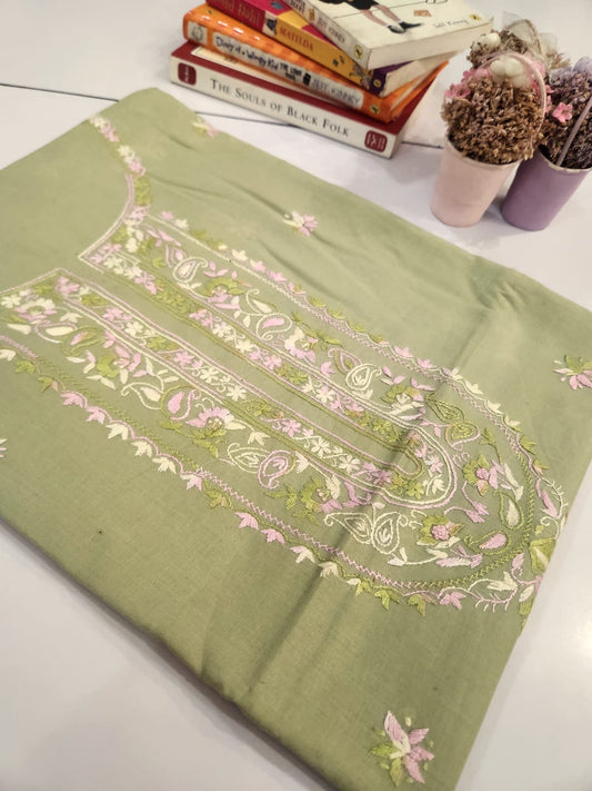 Lawn hand embroidered shirt