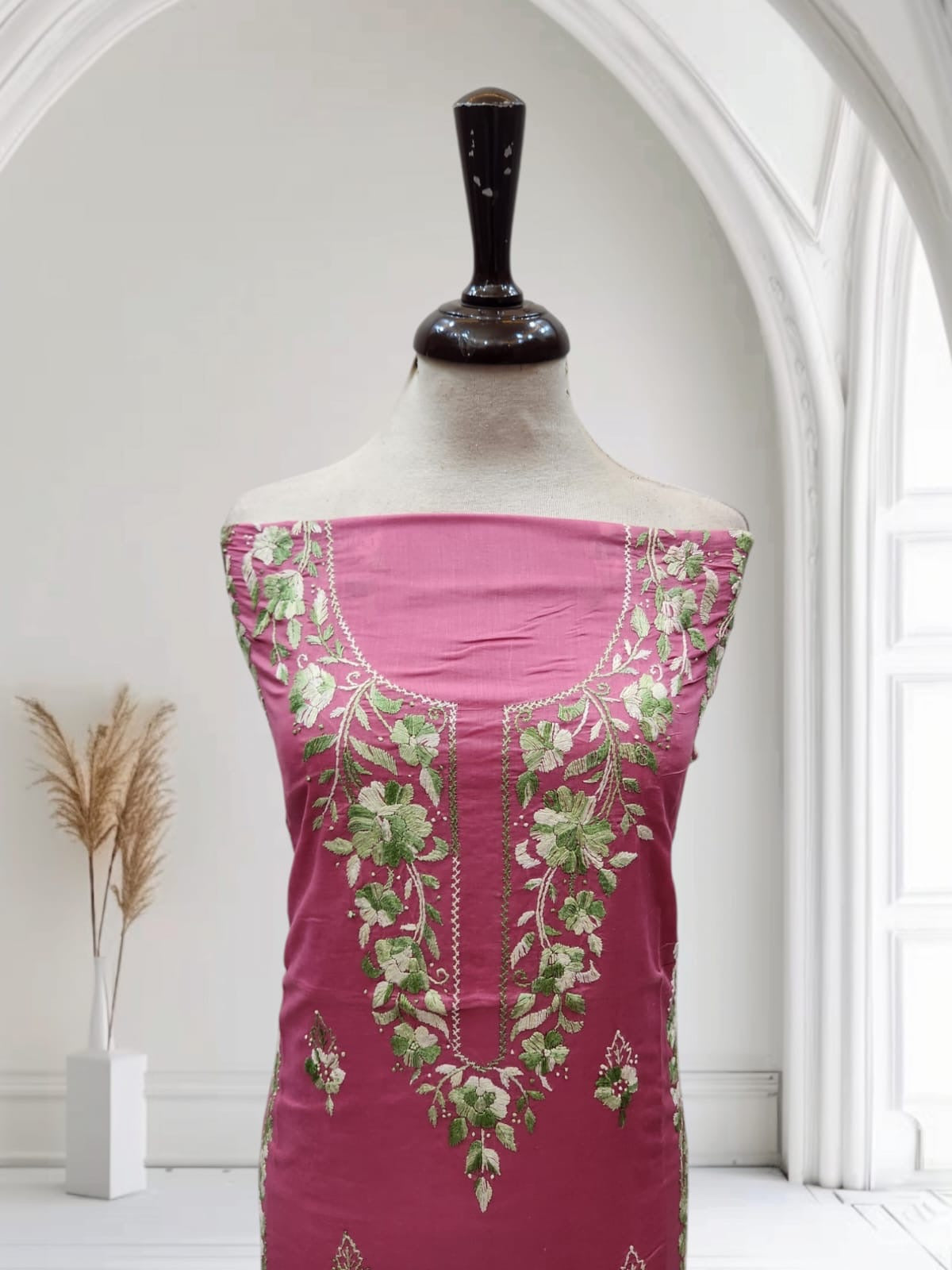 Lawn hand embroidered shirt