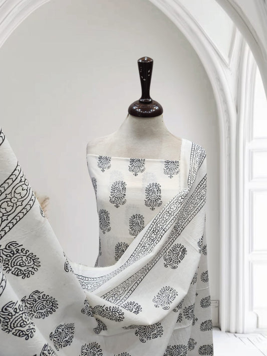 Lawn block print 2pc