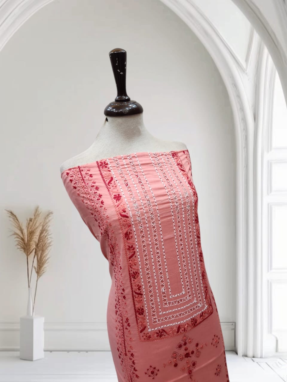 Tarkashi lawn hand embroidered shirt