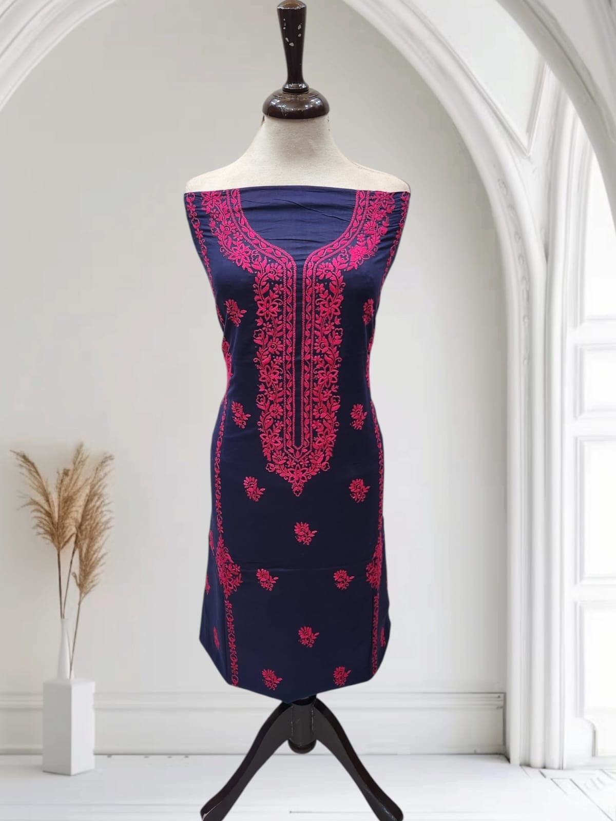 Lawn hand embroidered shirt