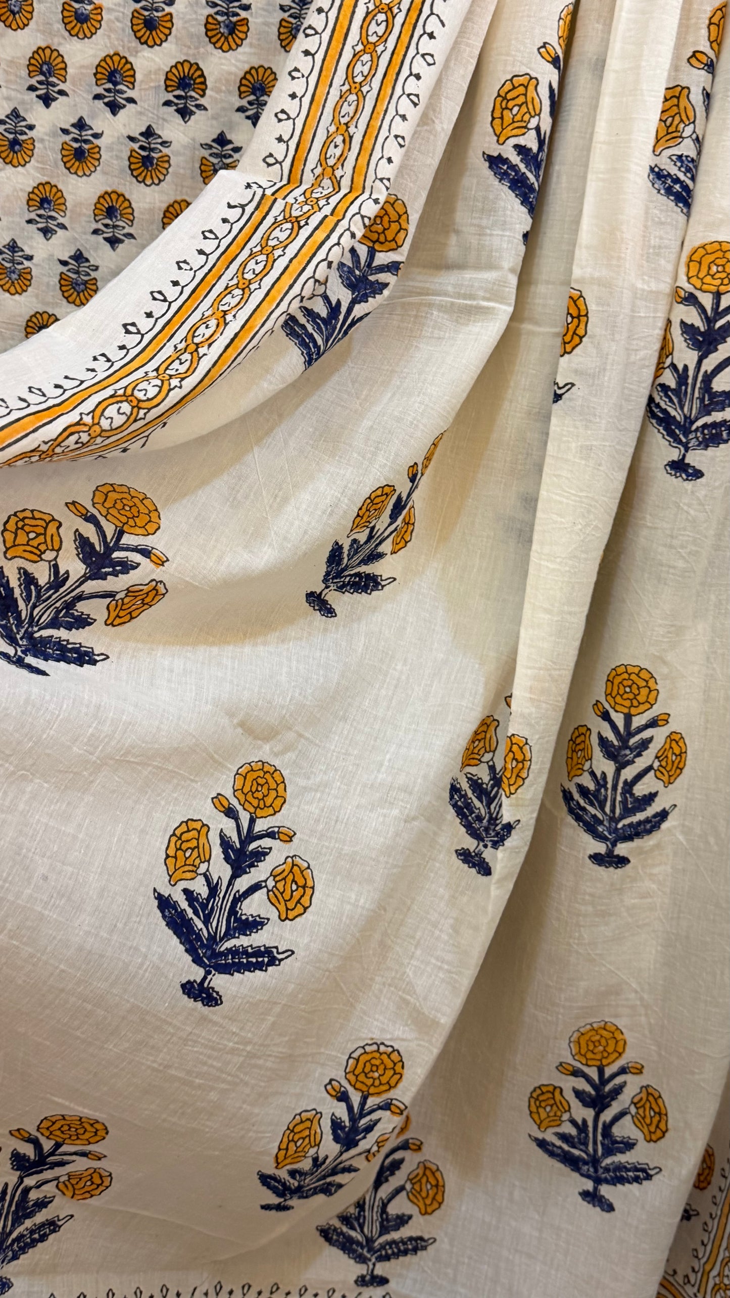 Exclusive Limited Edition lawn block print shirt dupatta