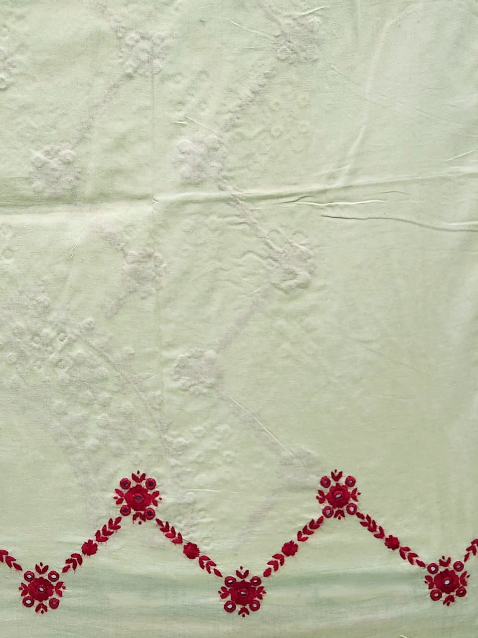 Lawn hand embroidered shirt