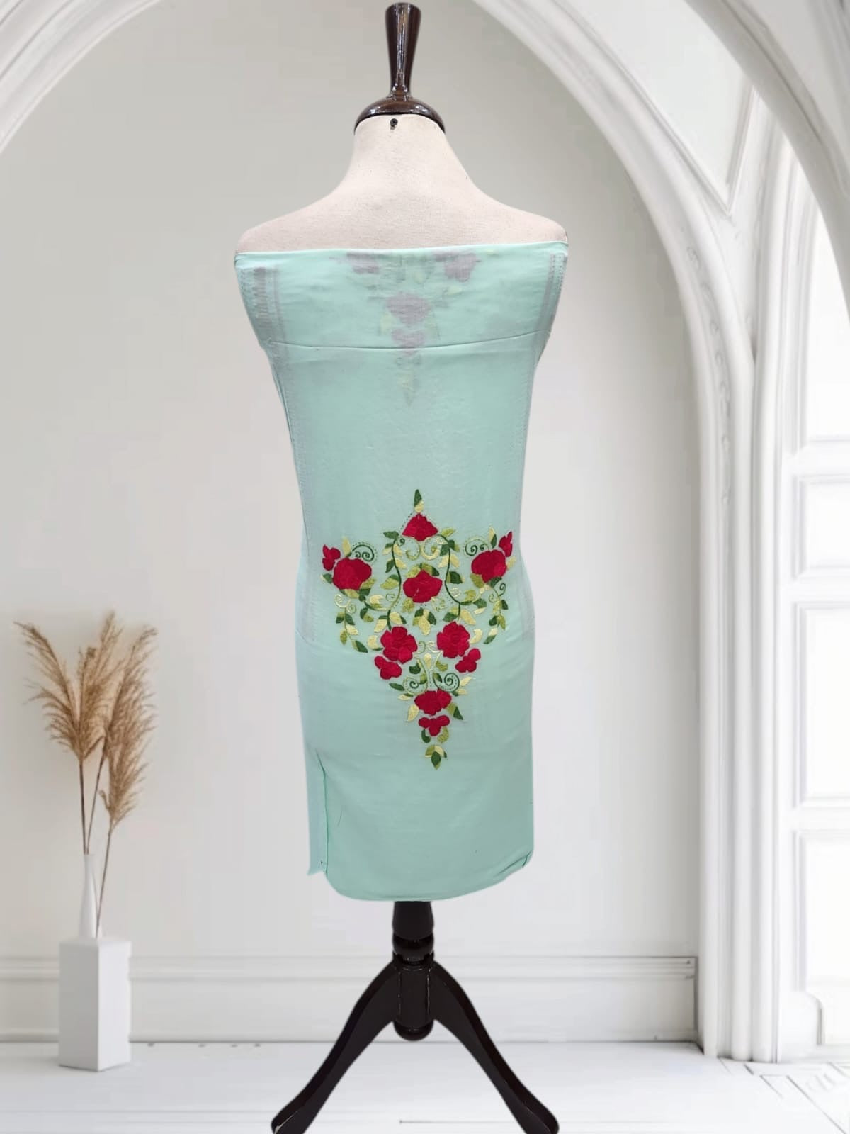 Tarkashi lawn hand embroidered shirt