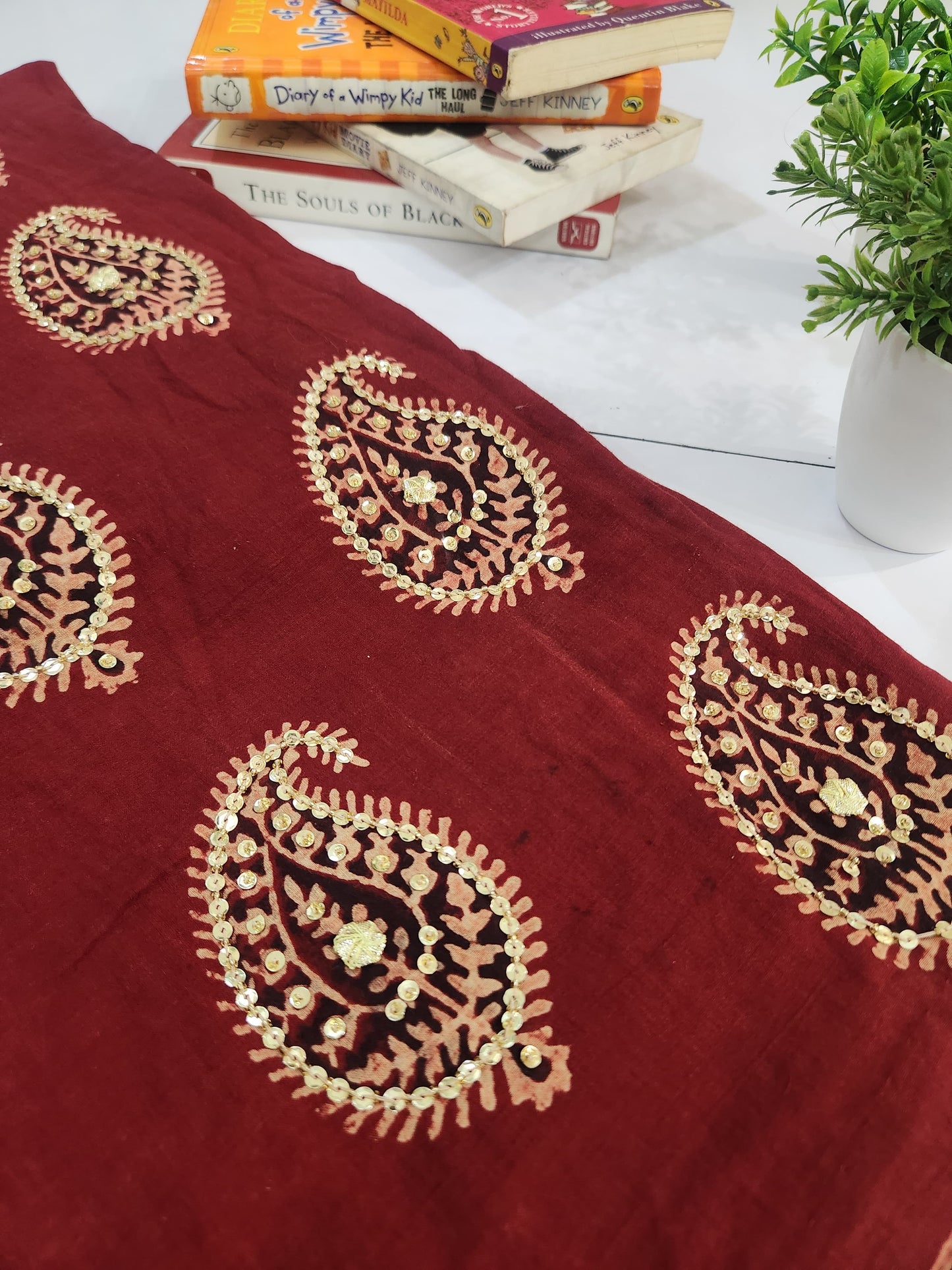 Farshi Shalwar Lawn Adda Work Stitched