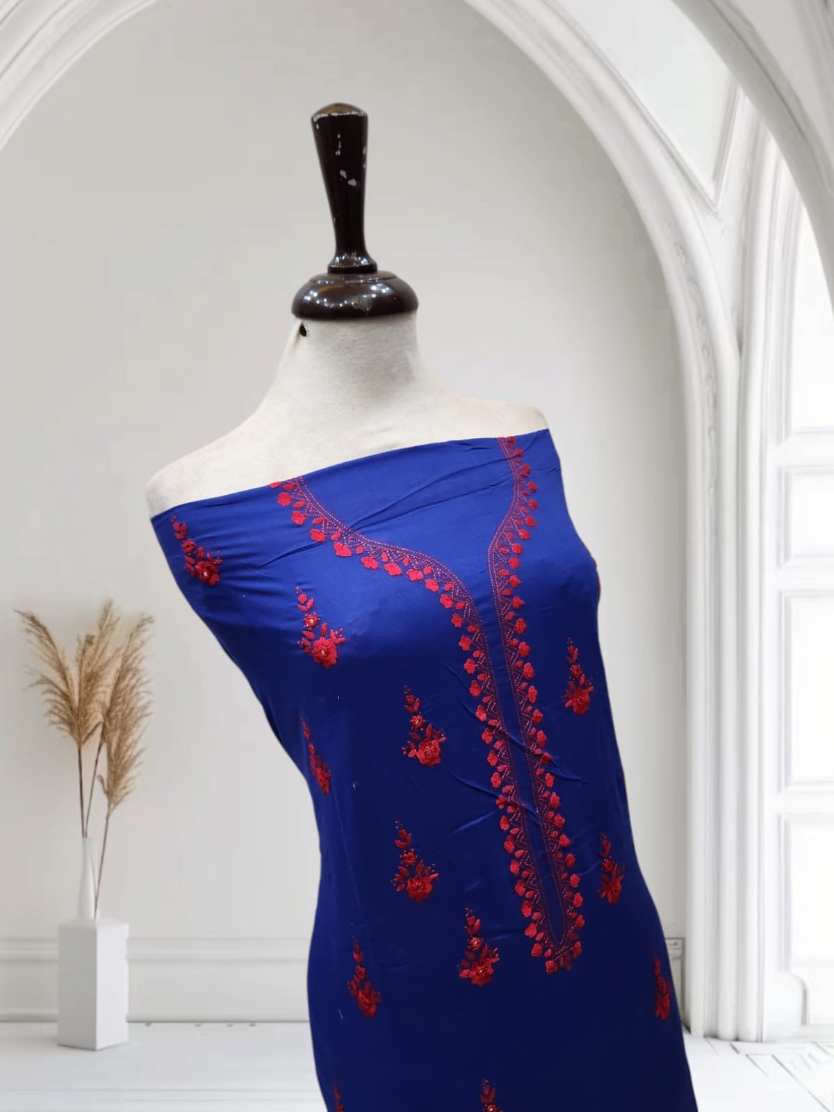 Lawn hand embroidered shirt