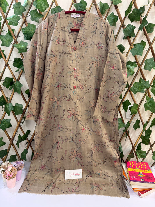 Pashmina kantha kurta Medium