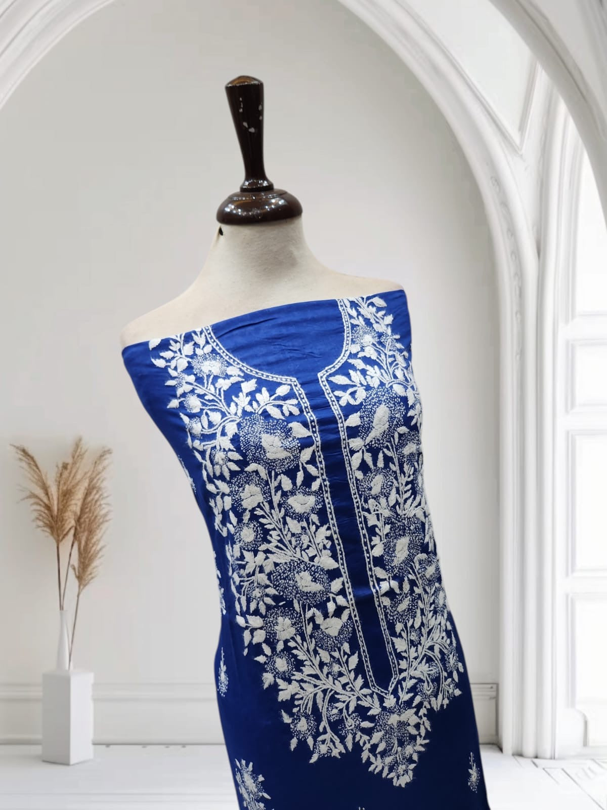 Kaccha tanka Lawn hand embroidered shirt