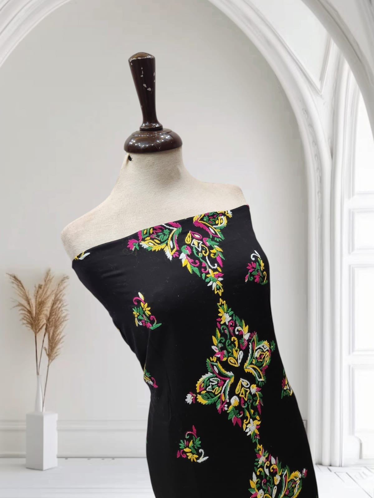 Lawn hand embroidered shirt