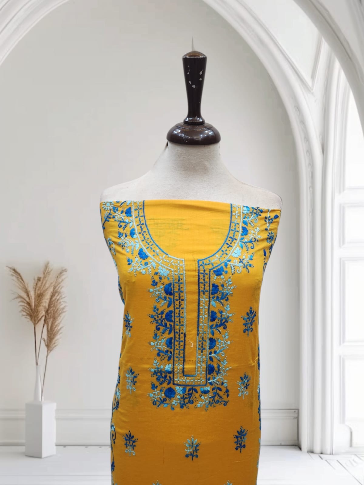 Lawn hand embroidered shirt