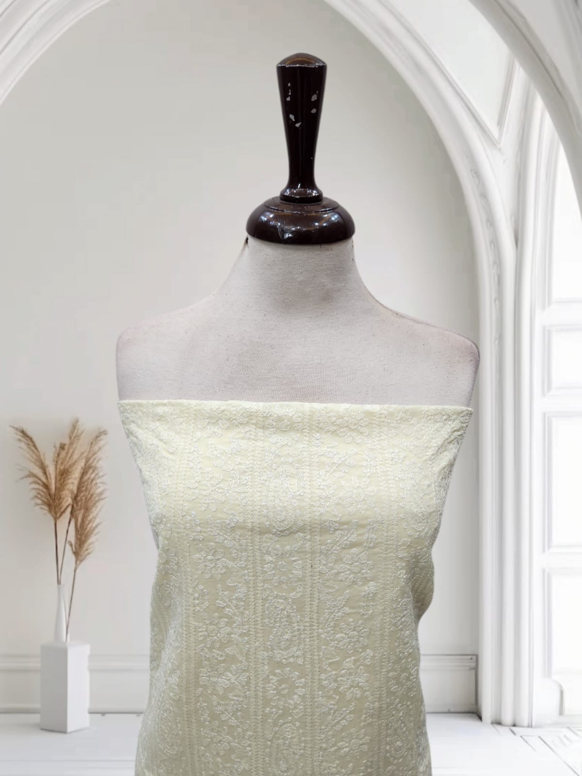 Lawn Chikankari Shirt Lemon