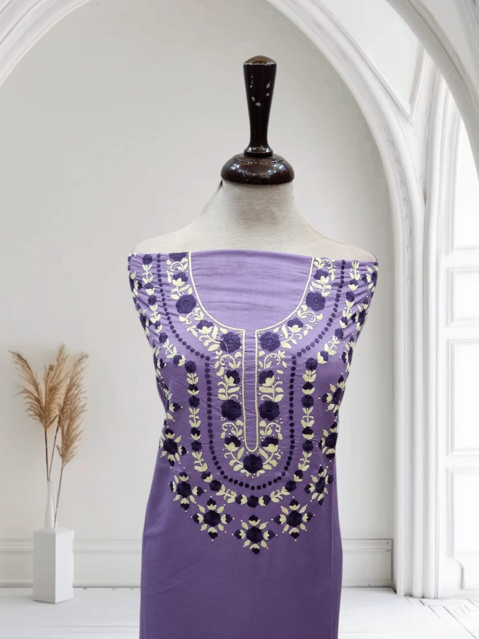 Lawn hand embroidered shirt