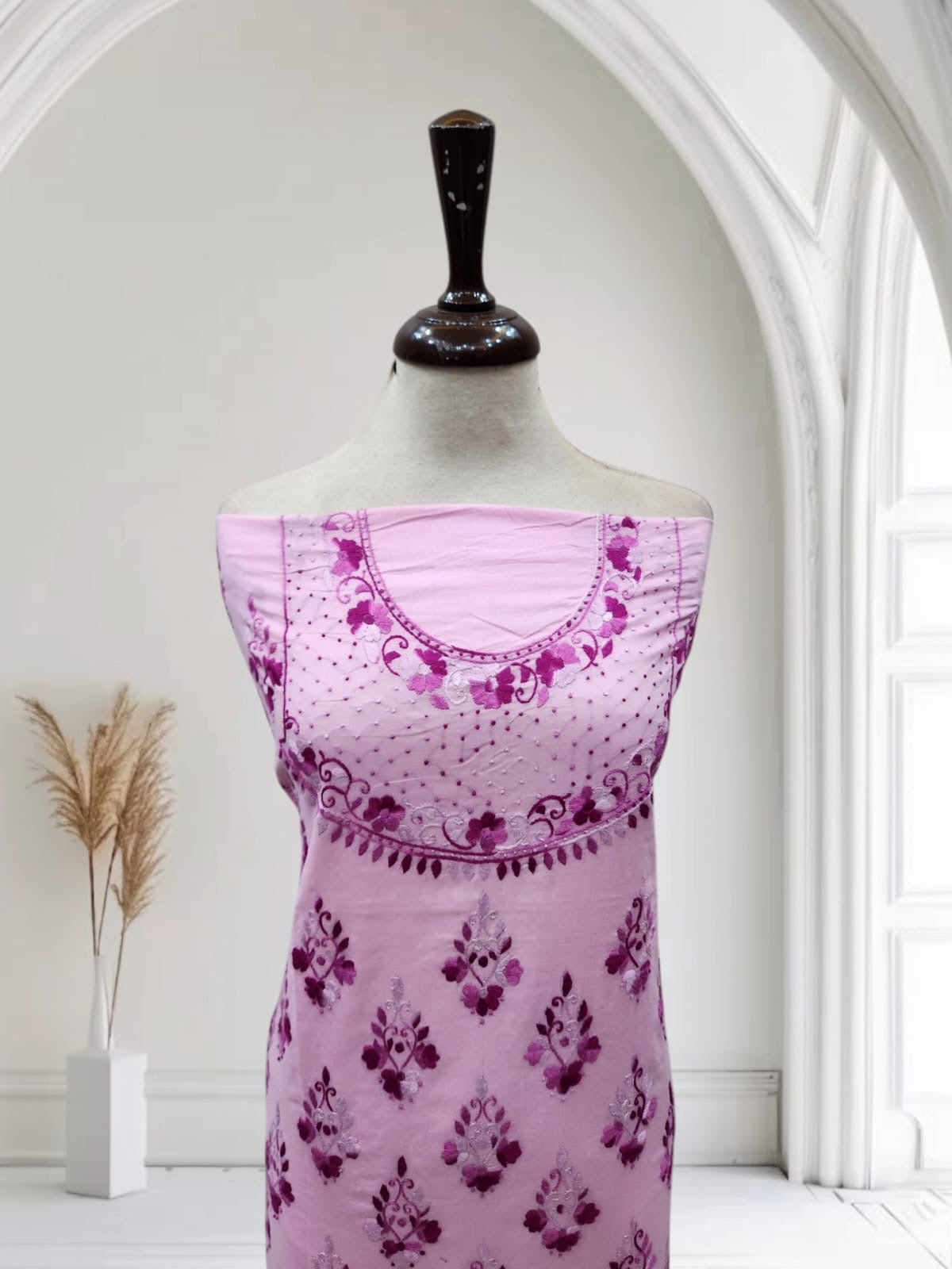 Lawn hand embroidered shirt