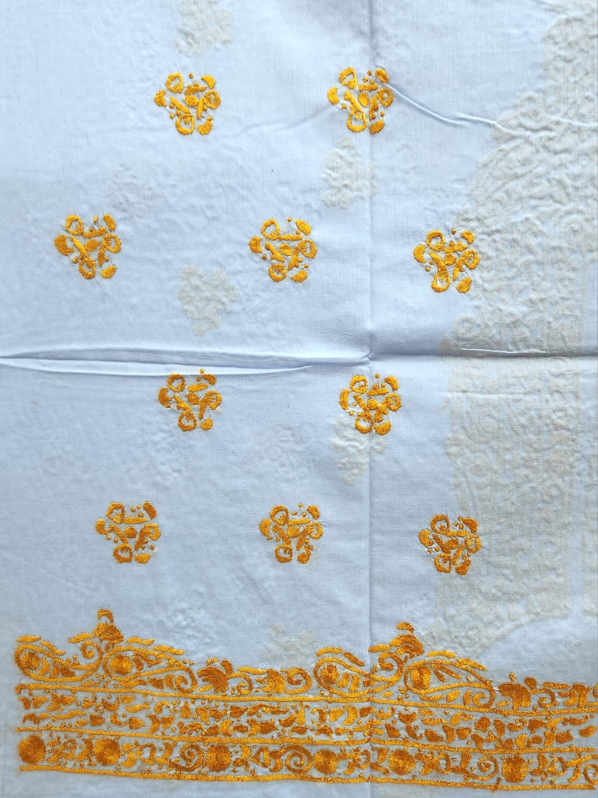 Lawn hand embroidered shirt