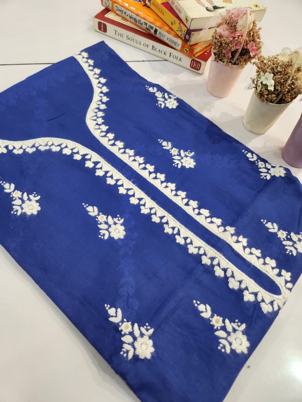 Lawn hand embroidered shirt