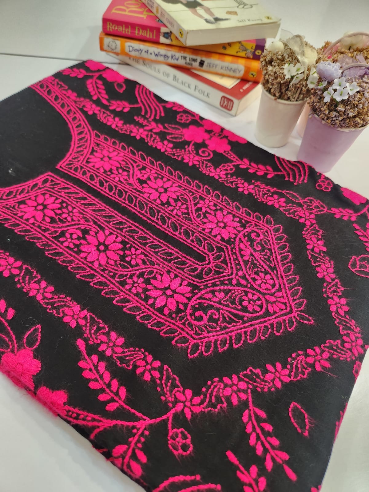 Kuch khas wali lawn hand embroidered shirt