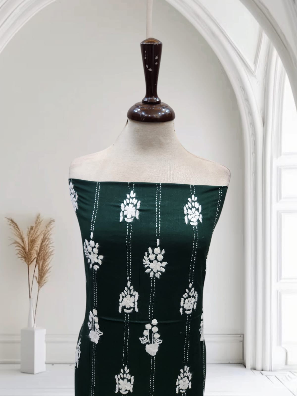 Lawn hand embroidered Jaal shirt