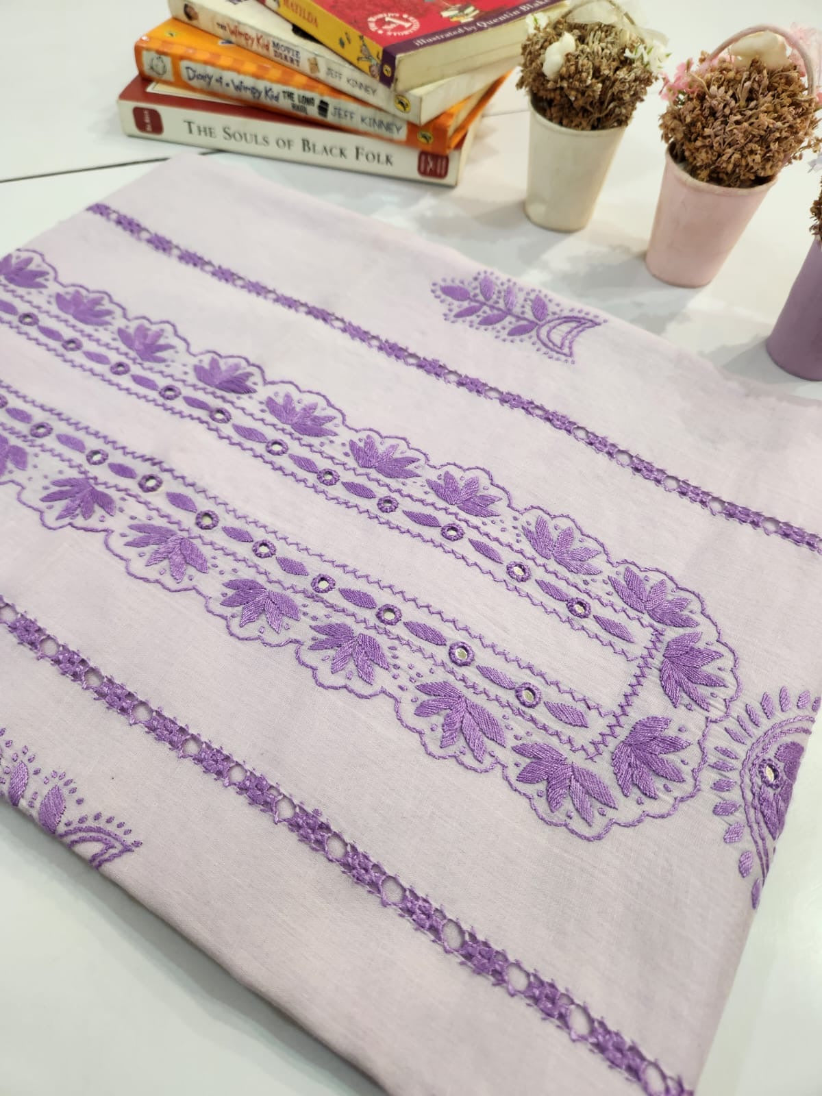 Lavender Lawn Tarkashi shirt