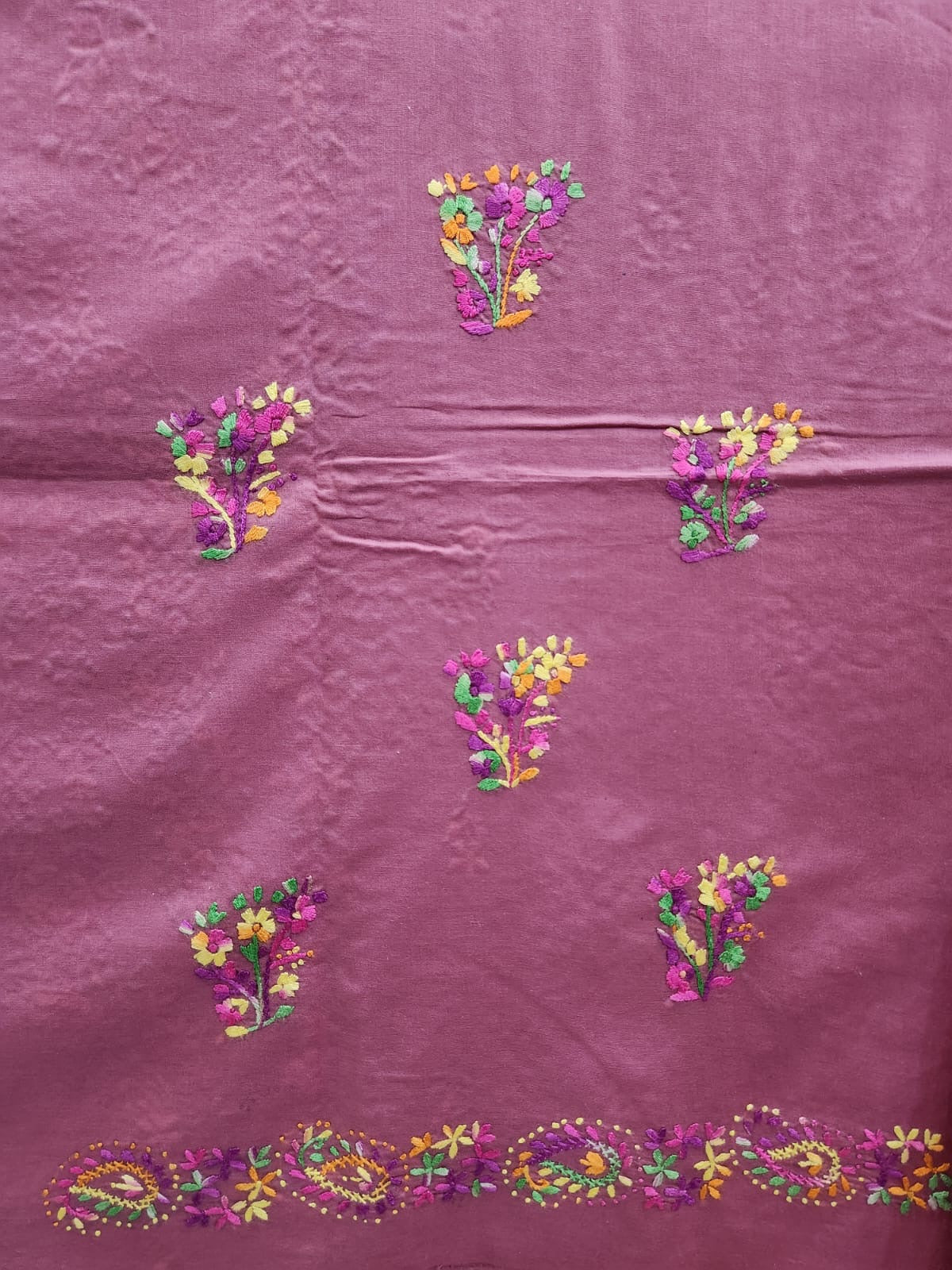 Lawn hand embroidered shirt