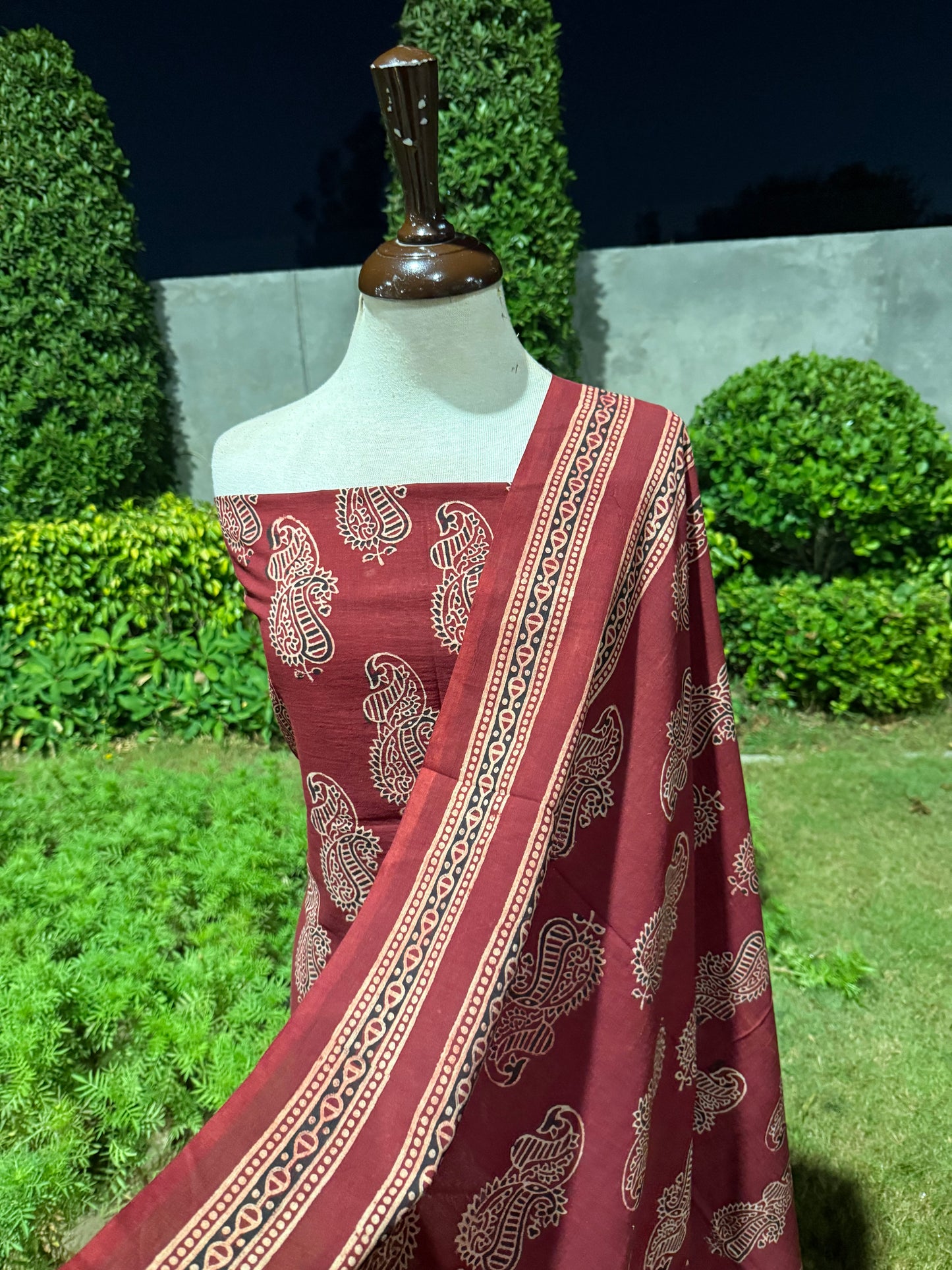 Lawn Natural dyed shirt and dupatta