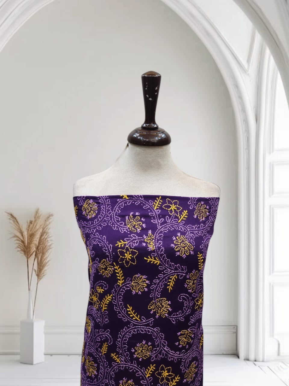 Lawn hand Embroidered Jaal shirt