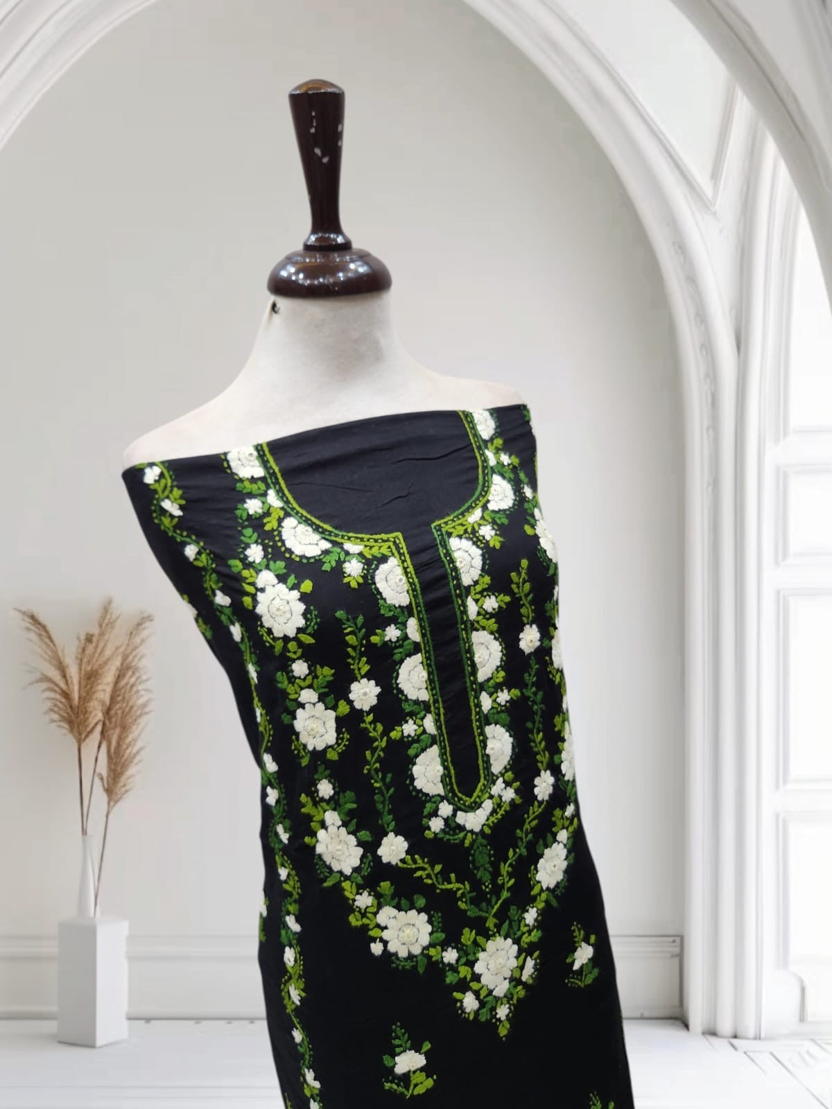 Artistic handcraftes lawn shirt