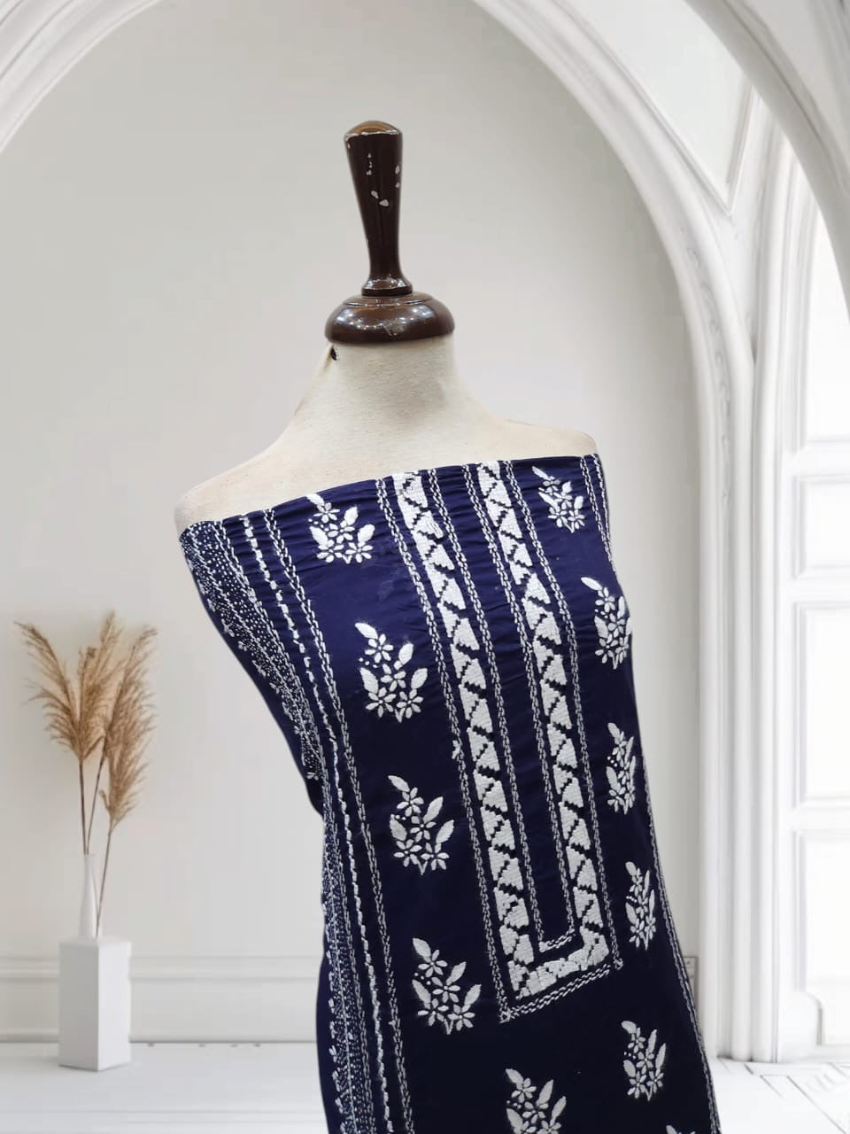 Tarkashi Lawn hand embroidered shirt