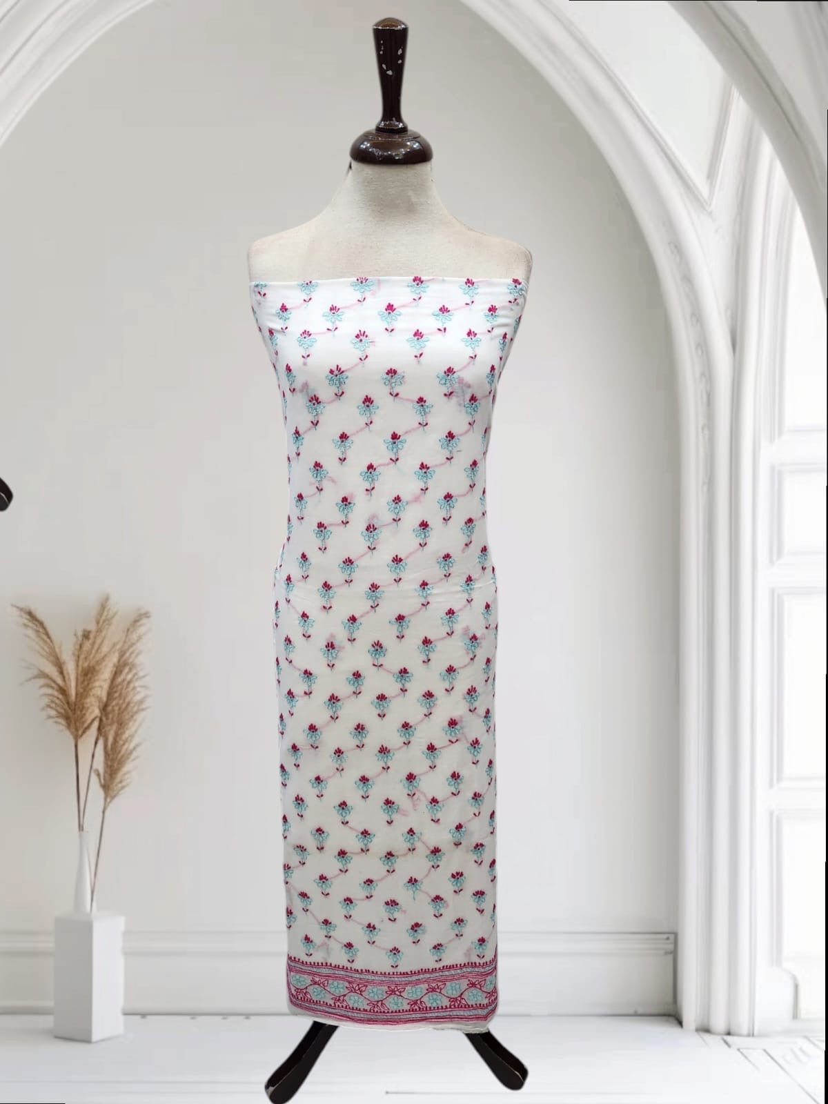 Lawn Jaal hand embroidered shirt