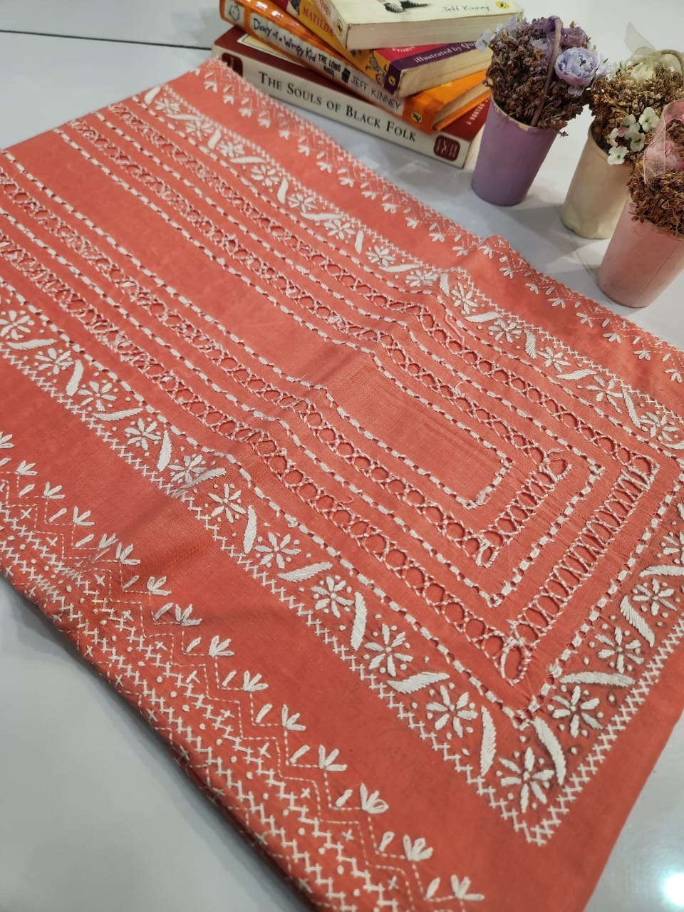 Tarkashi lawn hand embroidered shirt