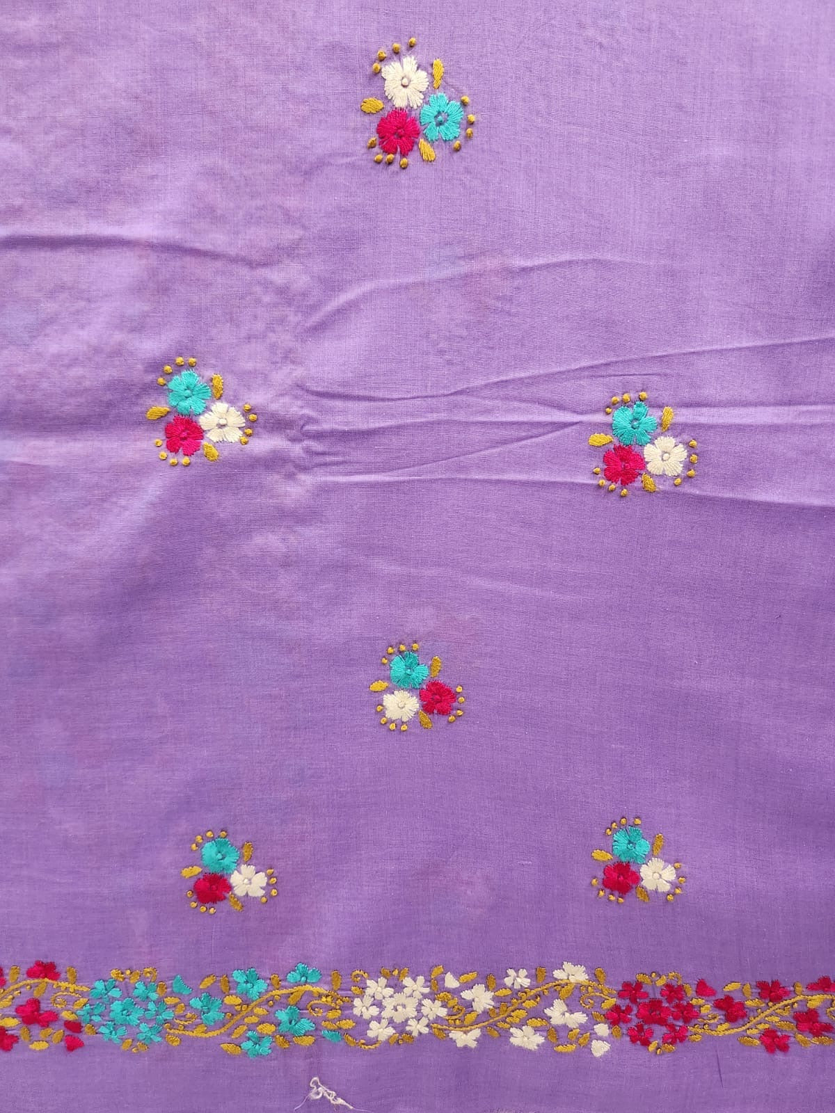 Ever green best selling lawn hand embroidered shirt