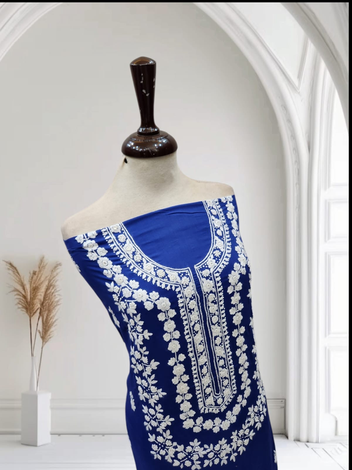 Budget friendly lawn hand embroidered shirt