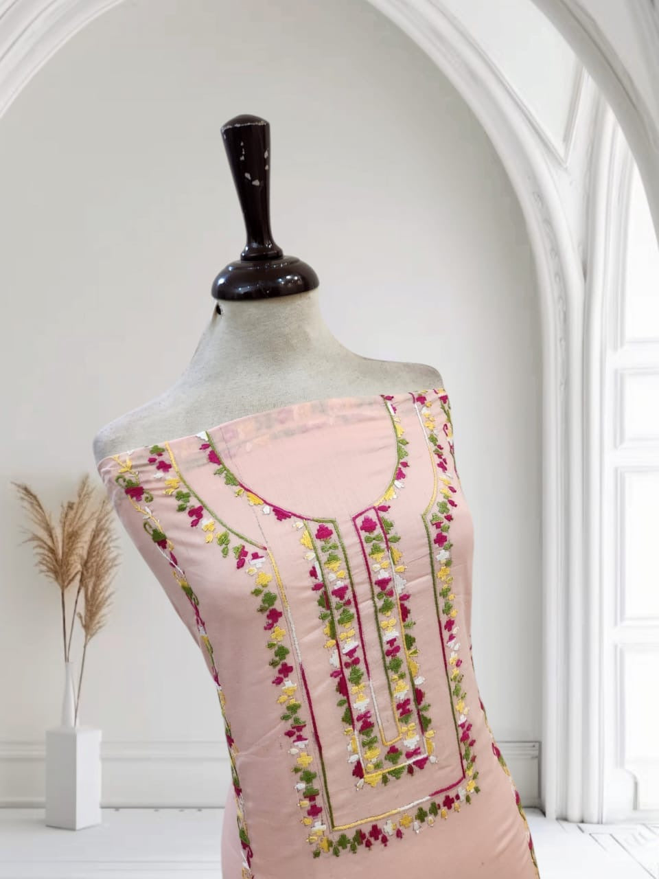 Lawn hand embroidered shirt