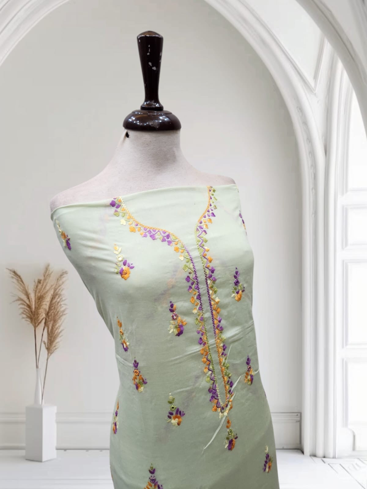 Best for Amma lawn hand embroidered shirt