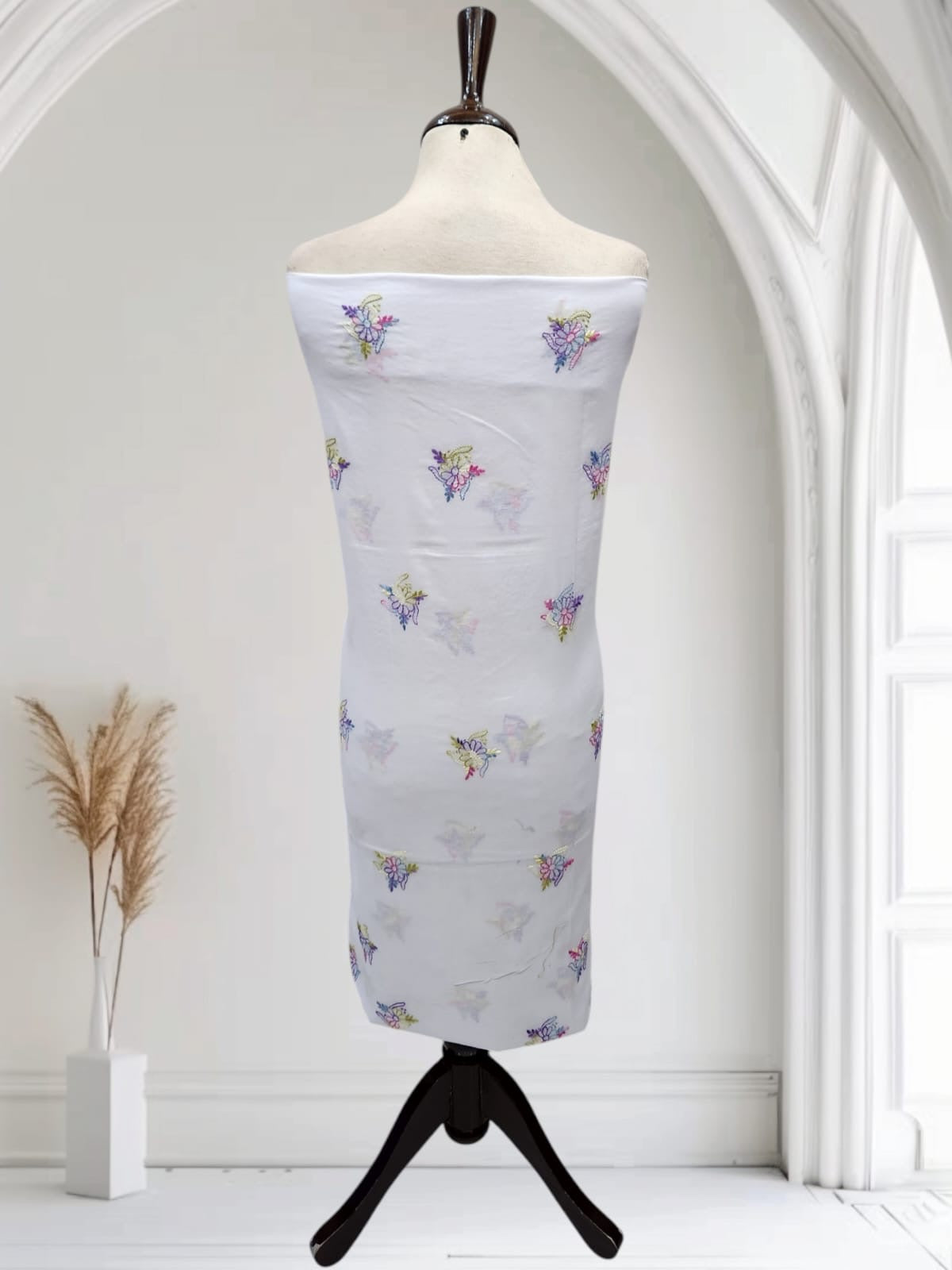 Lawn hand embroidered shedow work Shirt