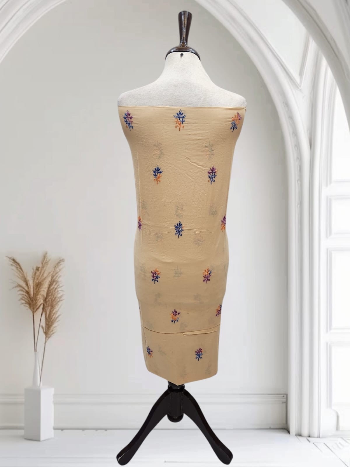 Budget lawn hand embroidered shirt