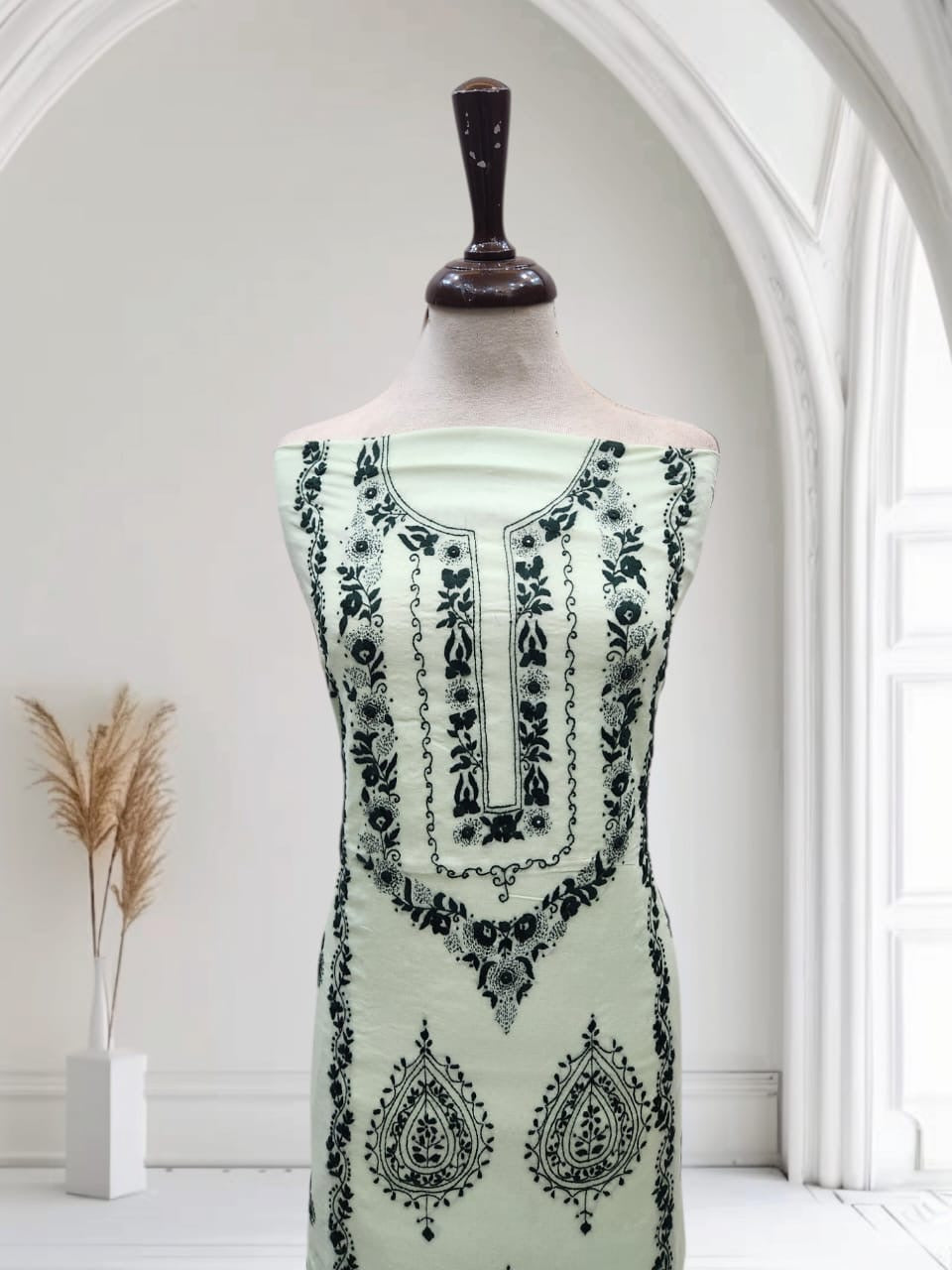 Most await lawn hand embroidered shirt