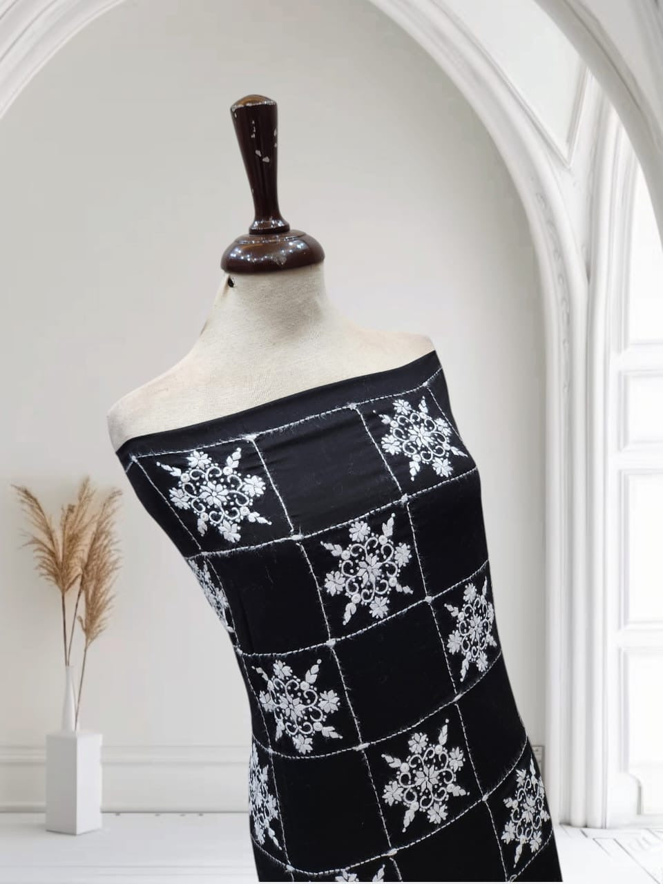 Tarkashi lawn hand embroidered shirt