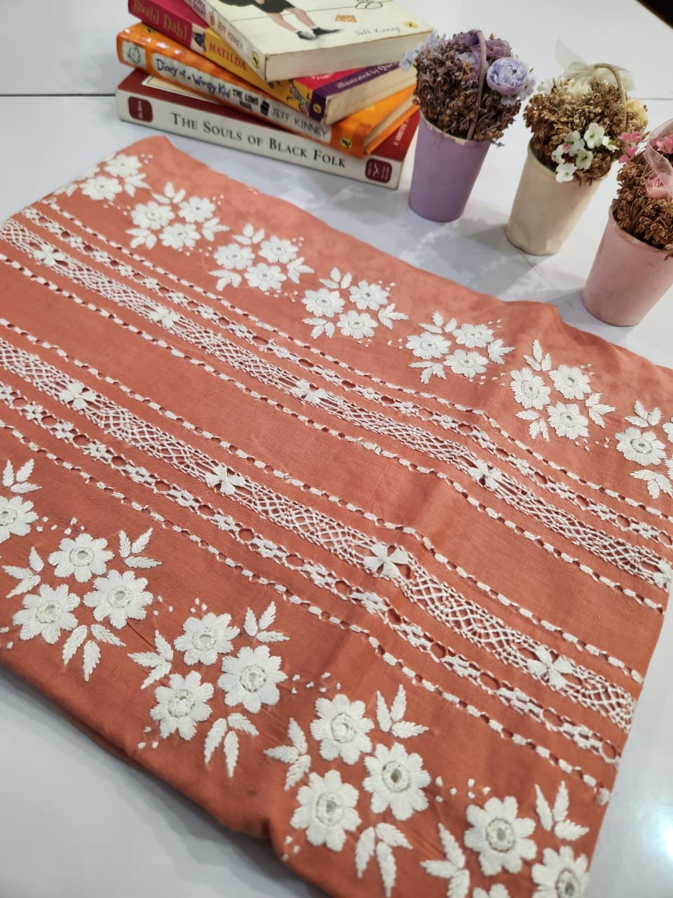 Tarkashi lawn hand embroidered shirt