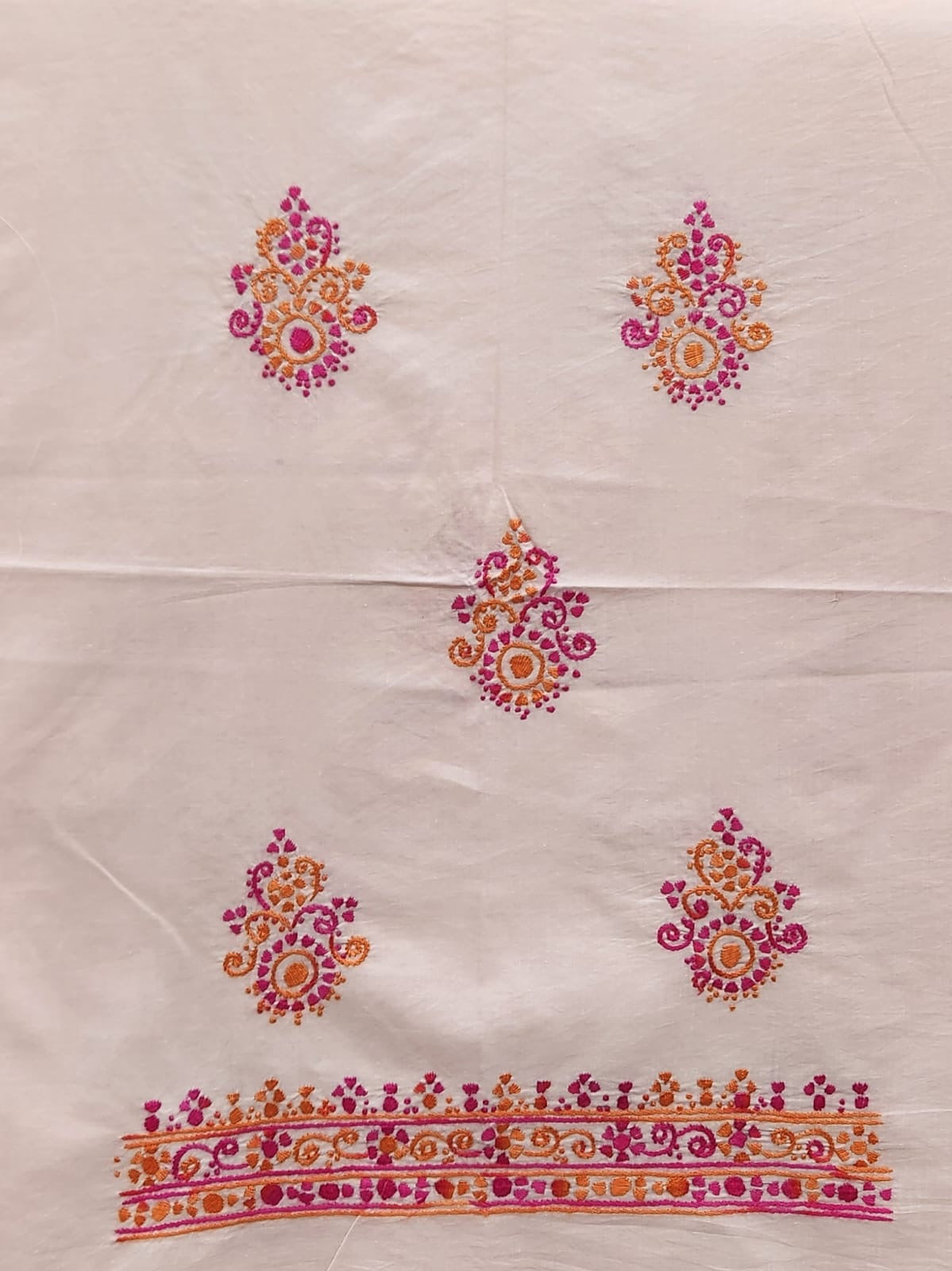 Branded lawn hand embroidered shirt